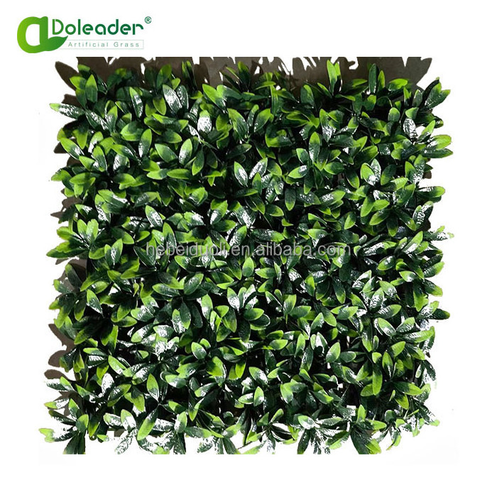 Doleader Anti-UV Vertical Garden Decor Faux Plants Boxwood Hedge Backdrop Artificial Grass Green Wall Panels