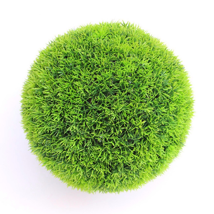 2019 new arrival decorative hanging artificial topiary grass moss ball for home garden