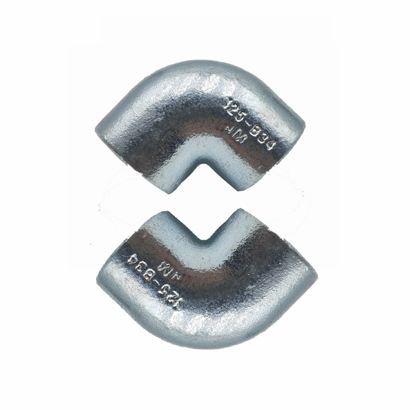 Galvanized 21.3mm-60.3mm key clamp tube Connectors 90 Elbow Pipe Fittings for safety handrail, railing, guardrails