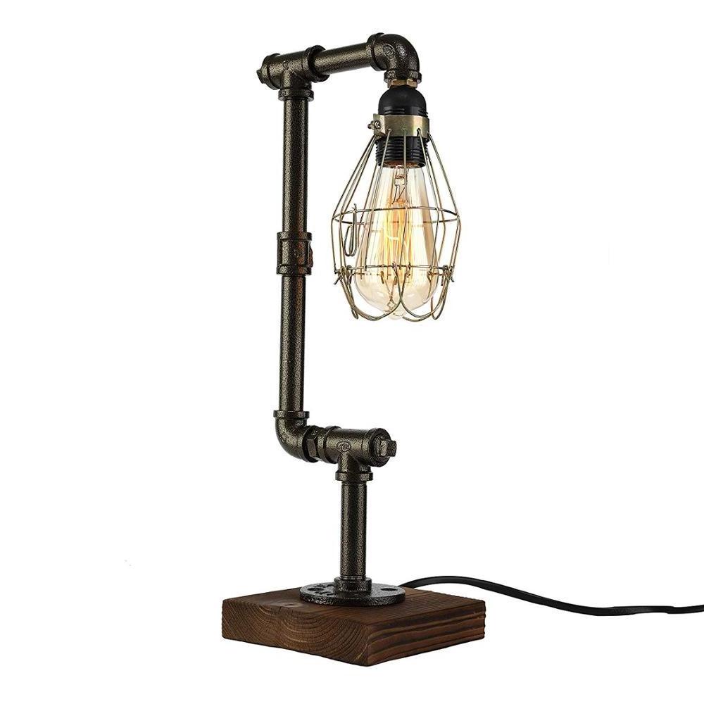 Retro Desk Lights Water Pipe Industrial Light Vintage Table Lamp