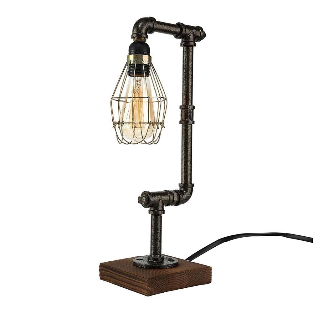 Retro Desk Lights Water Pipe Industrial Light Vintage Table Lamp