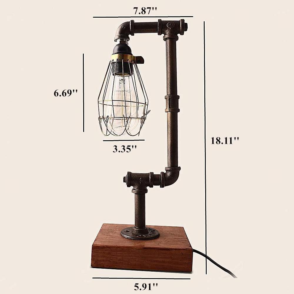 Retro Desk Lights Water Pipe Industrial Light Vintage Table Lamp