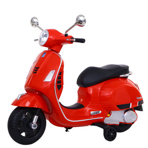 2023 New Child  Motorcycle Red Blue Battery Powered 2 motors Kids Ride On Car toy for babi