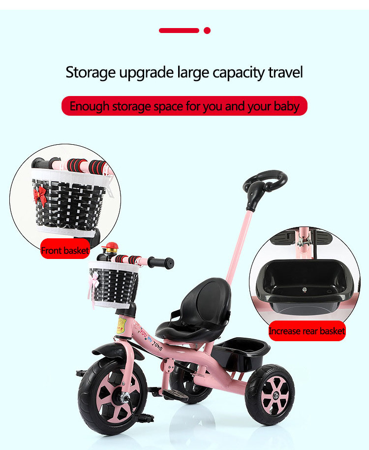 High Quality Good Price 3 In 1 Multi-functional Kid Tricycle Kid Bike Common Or Luxury 3 Wheel Steel Plastic Bicycle