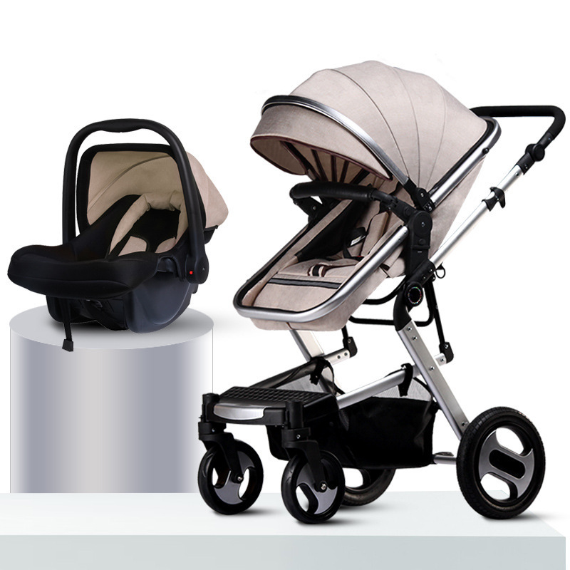 Baby Stroller Polyester Stroller Cheap Price Baby Car Seat Carriage 3 in 1 Multi-functional Baby Stroller