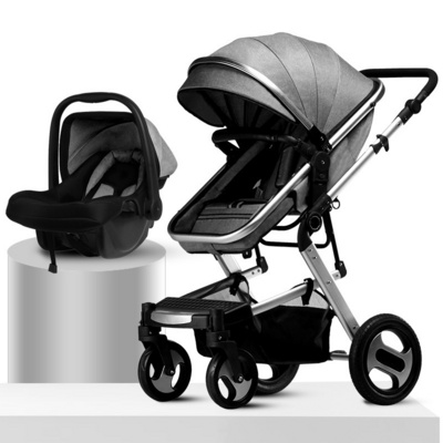 Baby Stroller Polyester Stroller Cheap Price Baby Car Seat Carriage 3 in 1 Multi-functional Baby Stroller