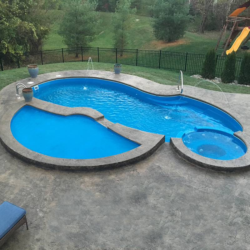 Outdoor Custom Fiberglass Large Big Size Swim Spa Swimming Pool Price Frp Shell Jacuzzi Prefab In Above Ground Swimming Pool