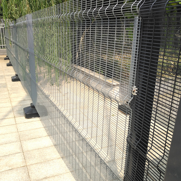 Mesh Panel Pole Clear uv Anticlimb Fence No Climb Security Fence Clearview Fence Anti-climb