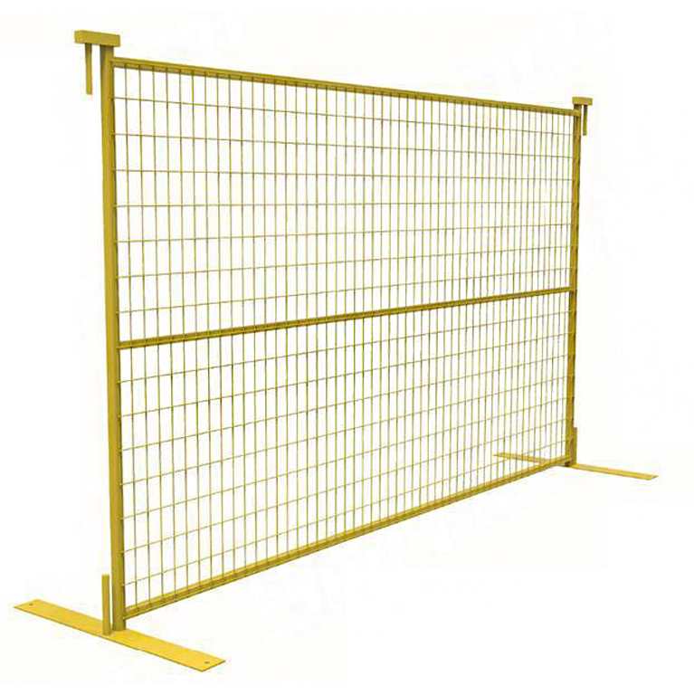 Mobile welded temp fence galvanized outdoor portable canada welded steel removable 6x9.5ft temporary fence panels