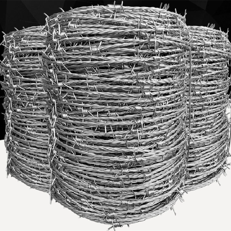 328 ft 4.PT galvanized steel barbed wire for yard, garden, fence