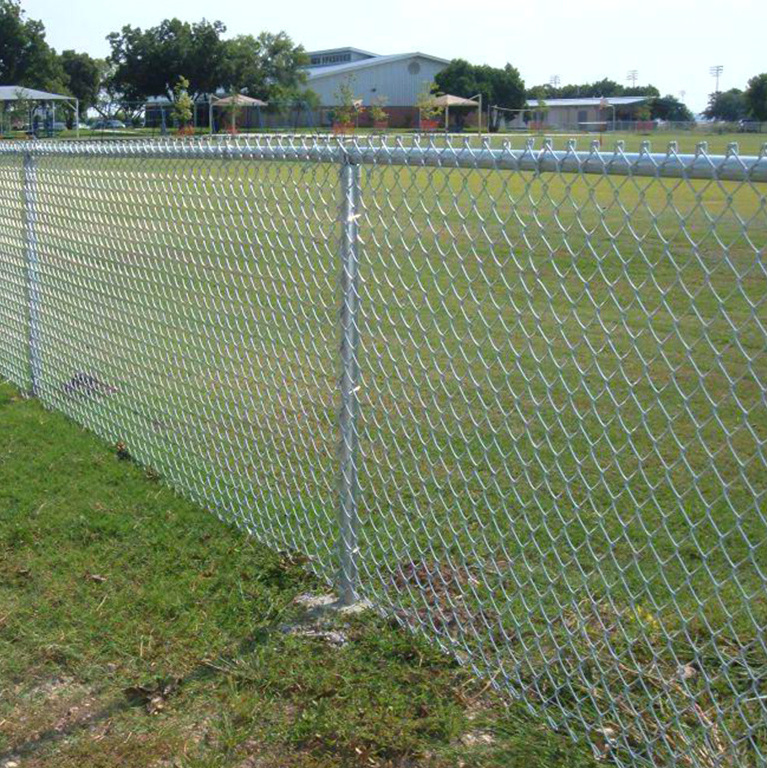 Easily Assembled High Quality Galvanized Diamond Used Factory Sale Chain Link Fence For South America