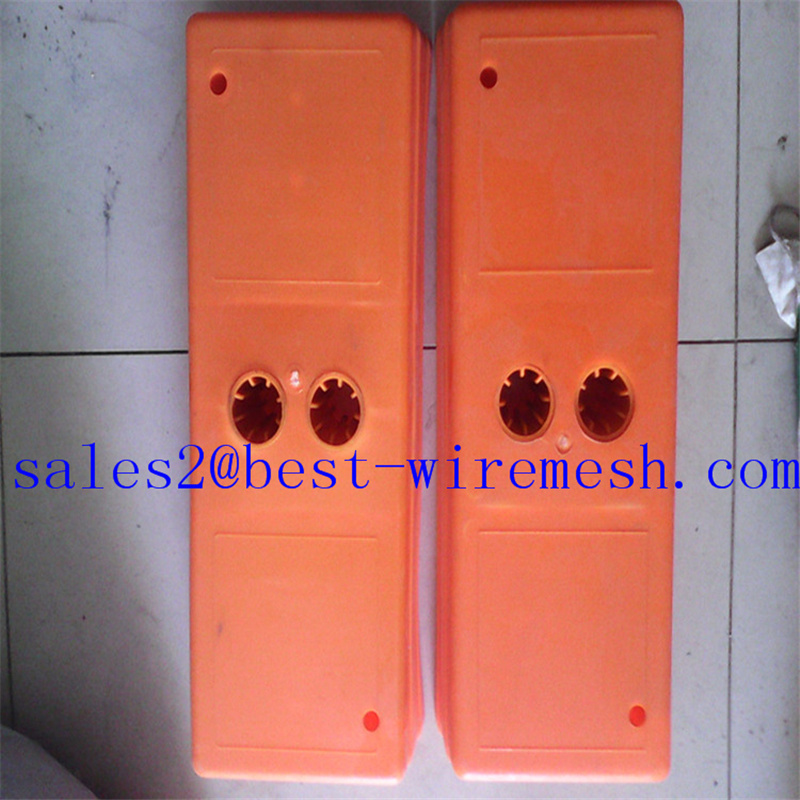 plastic portable fence feet/temporary fence base/removable fence stands