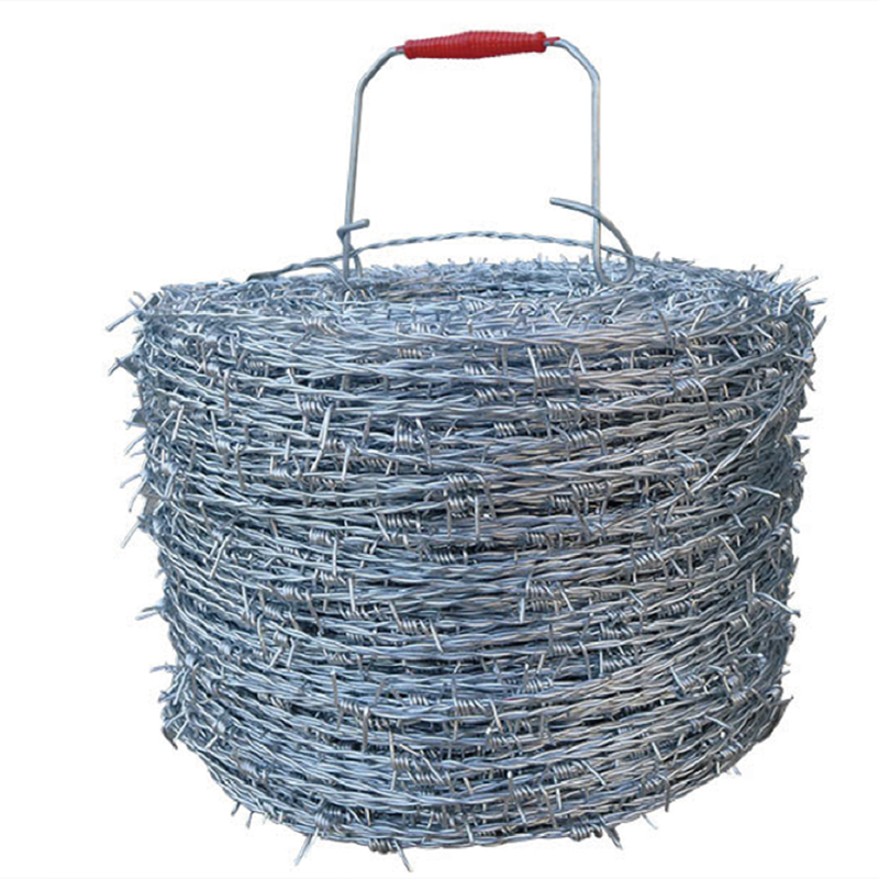 328 ft 4.PT galvanized steel barbed wire for yard, garden, fence