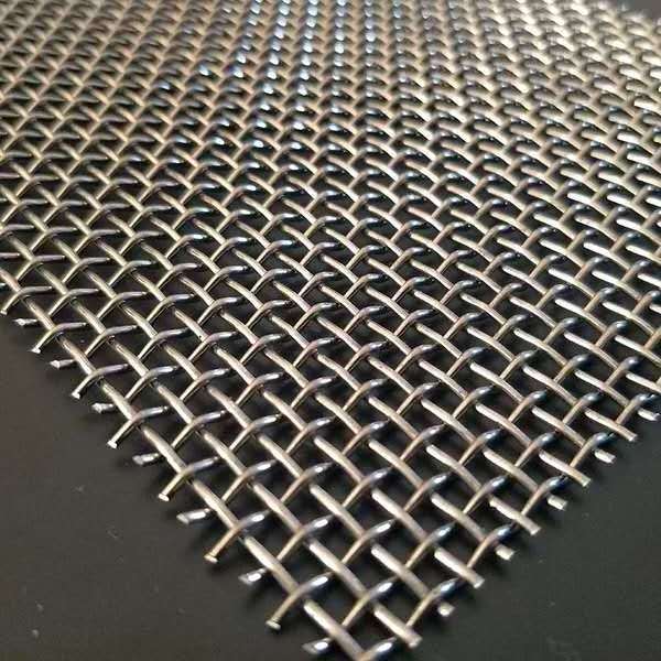 High Tensile 65Mn 45# Manganese steel Iron wire woven Quarry Rock square Hole crimped wire mining screen mesh