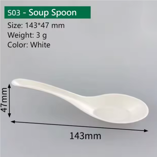 Factory Wholesale Tableware Accessories Spoon Biodegradable Sugarcane Bagasse Paper Spoon