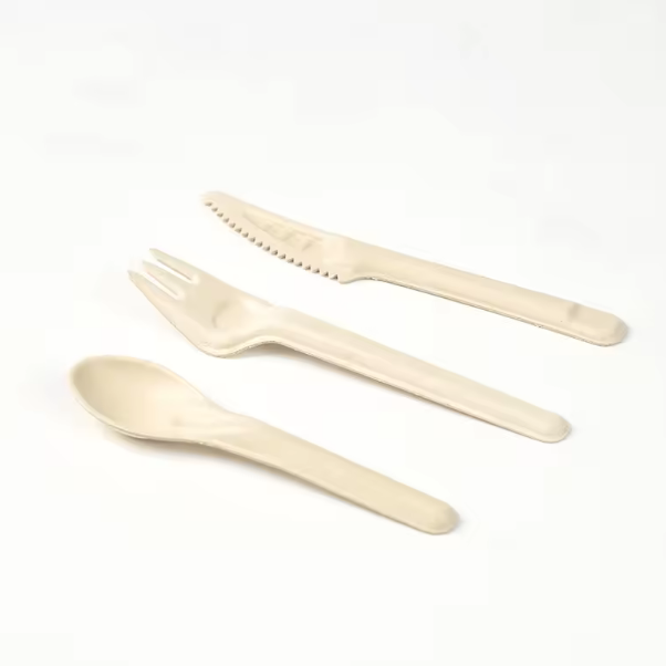 Compostable Paper Utensils Cutlery Set Heavy Duty Biodegradable Eco-Friendly BPI Certified Bagasse Fork