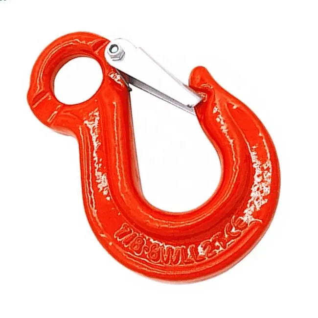 Red G80 Forged Eye Slip Hook 3/8