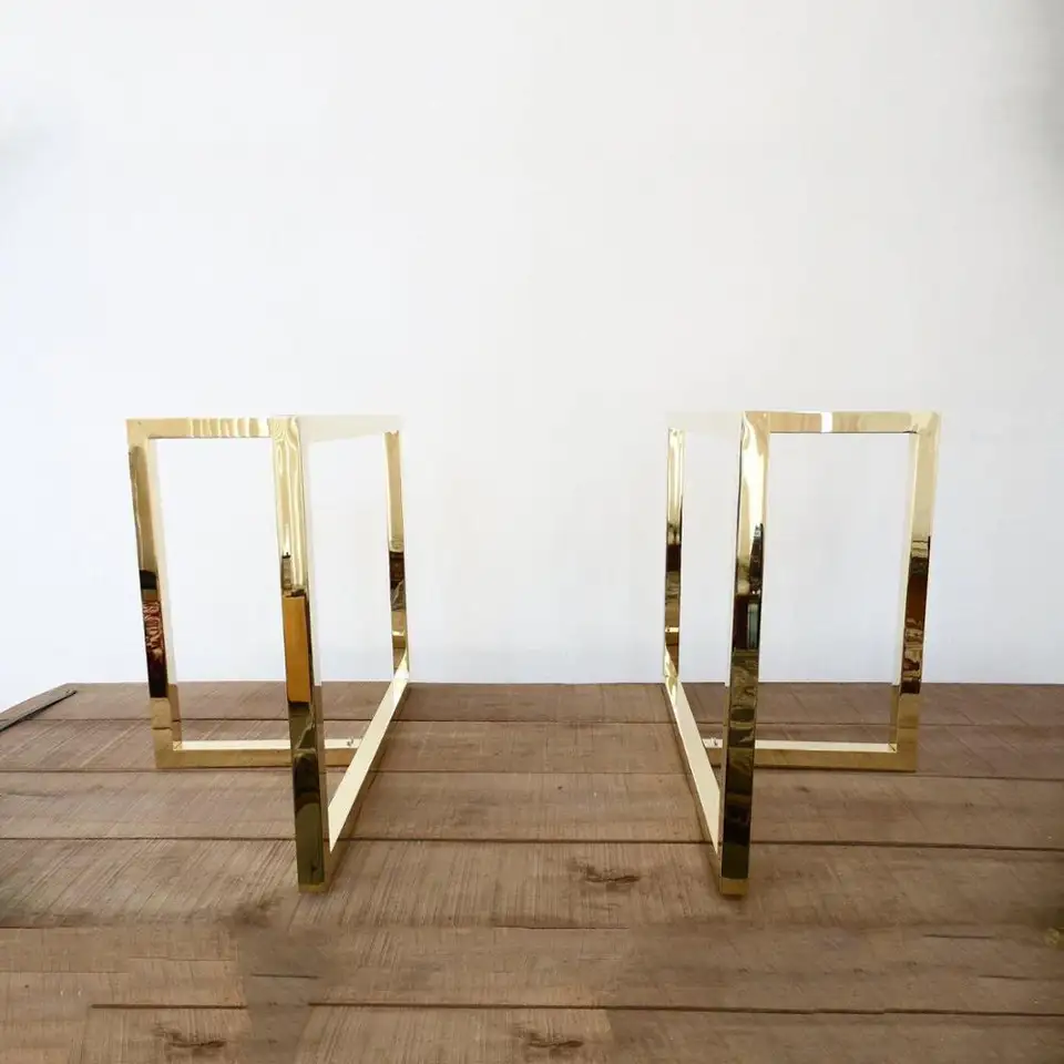 Table Legs Iron Wooden Modern Luxury Coffee Table Furniture Leg Dining Table Stand Gold Good Price Shinny Metal Stainless Steel