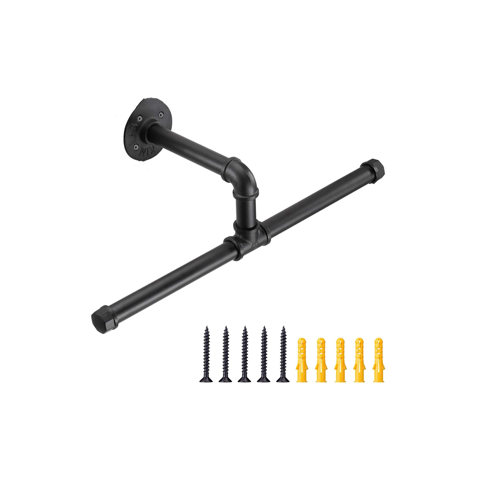 America Industrial Clothes Rack with Retro Style Pipe fittings