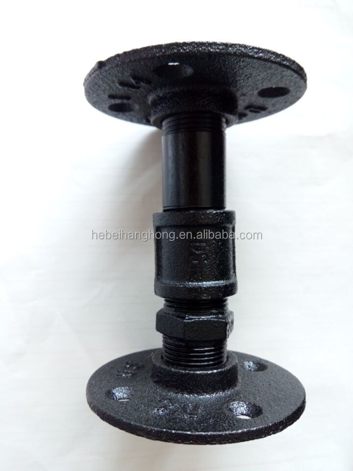 1/2'' 3/4'' wrought iron pipe fitting furniture used floor flange