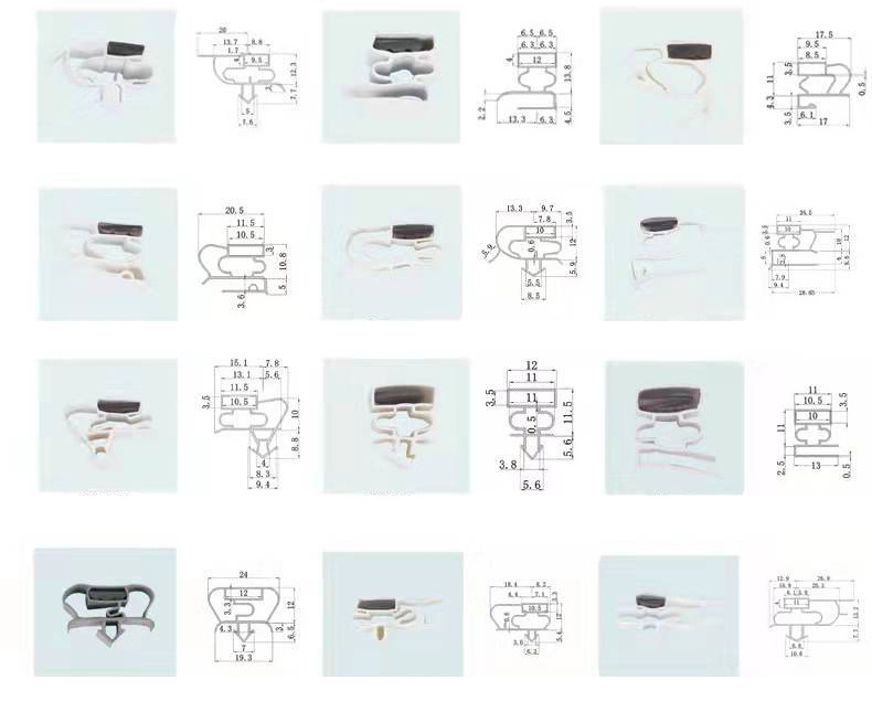 Soft Pvc Fridge Gasket Freezer Door Magnetic Seals Sliding Door And Window Rubber Sealing Strips Replacement