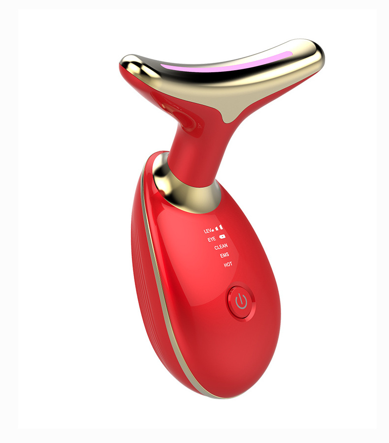 Face Sliming V Shape Anti Wrinkle Chin Neck Face Ems Facial Lifting Lift the neck beauty device Red Led Light Therapy