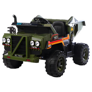 Wholesale Off-road 12V Electric Ride On Toy Car Electric Engineering Dump Truck Kids Electric Car