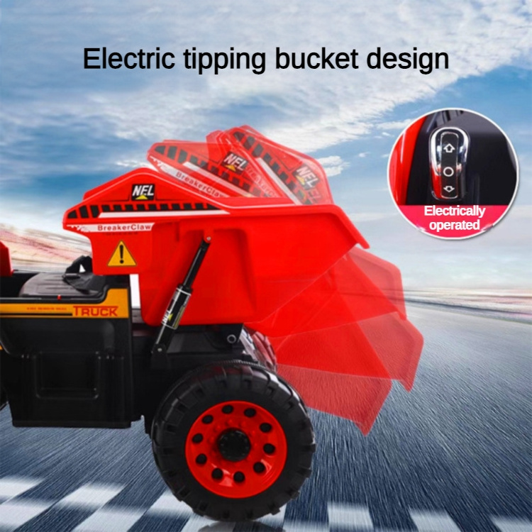 Wholesale Off-road 12V Electric Ride On Toy Car Electric Engineering Dump Truck Kids Electric Car