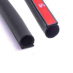 Wholesale car door sound insulation rubber seal strip EPDM foam D type car anti-collision seal strip