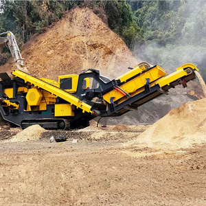 Hongwan Mining machinery tracked mobile crushing mining stone crusher plant crawler mobile crushing station