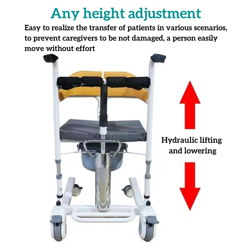 lift patient transfer hydraulic chair elderly toilet commode patient transfer lift chair patient transfer chair