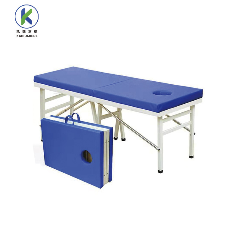 Simple flat hospital bed medical clinic bed patient examination bed medical portable exam table with stirrups