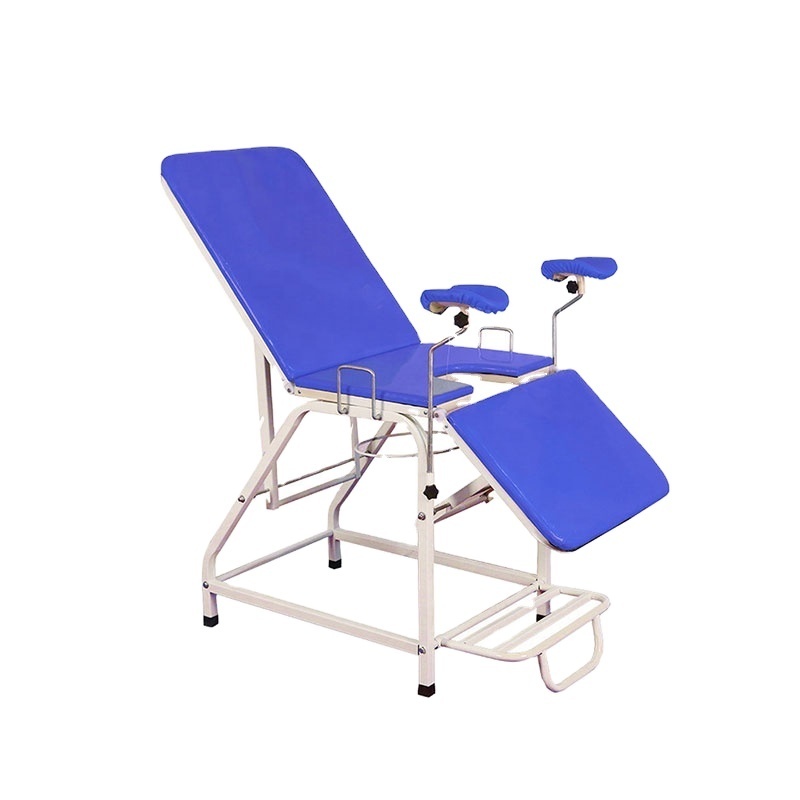 Jiede hot salemedical portable exam table with stirrups Gynecological examination bed couch with backrest