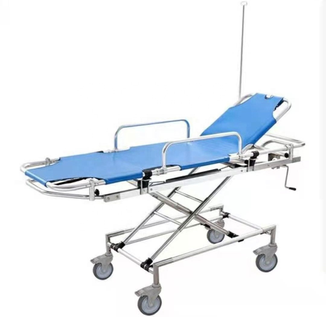 Wholesale Hospital Equipment Stretcher Emergency Transfer Patient Bed Stainless Steel Loading Bed