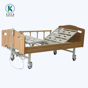 Advanced High Quality  3 functions Medical Use wooden Head and Foot board  Electric  Basic Hospital Bed