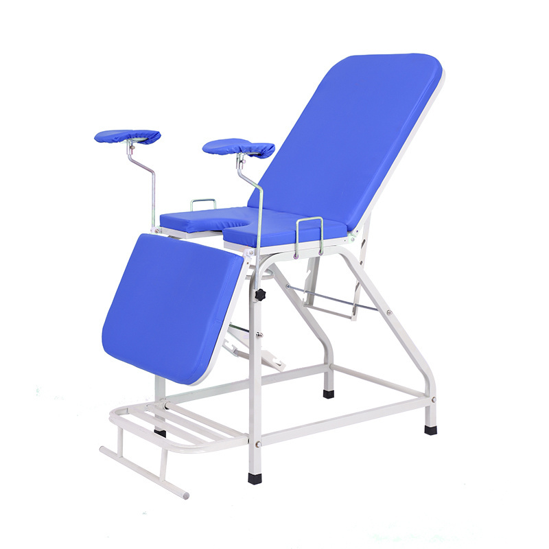 Factory portable exam table with stirrups gynecological obstetric examination bed in hospital gynecology delivery obstetric bed