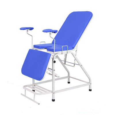 Factory portable exam table with stirrups gynecological obstetric examination bed in hospital gynecology delivery obstetric bed