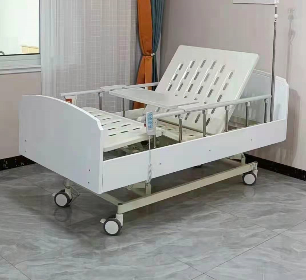 Advanced High Quality  3 functions Medical Use wooden Head and Foot board  Electric  Basic Hospital Bed