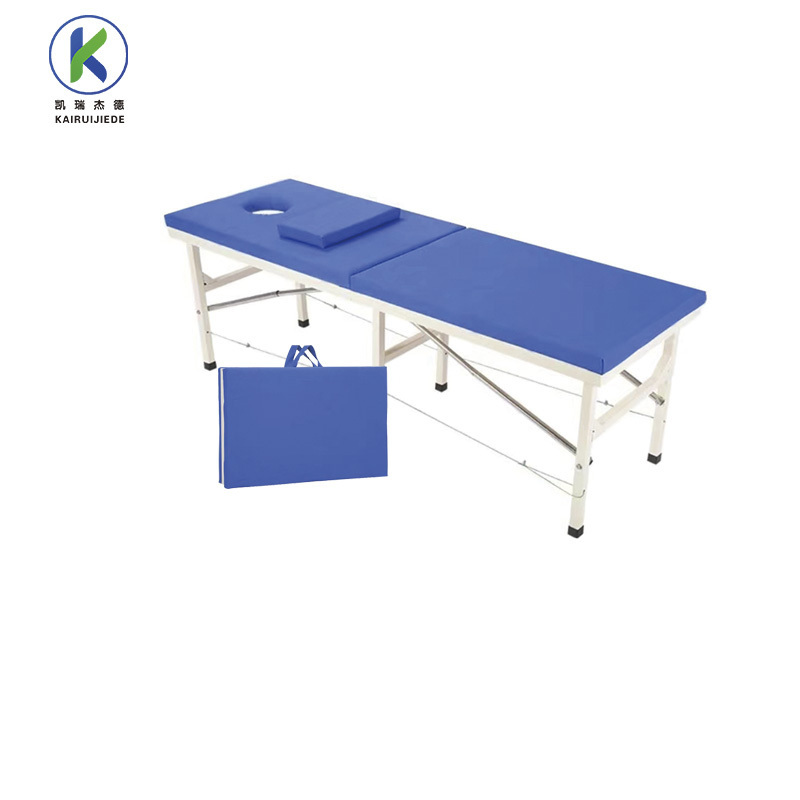 Simple flat hospital bed medical clinic bed patient examination bed medical portable exam table with stirrups