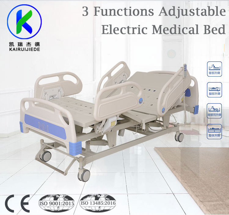 Medical Equipment 3 crank  medical bed for home care hospital electric medical bed price three Functions  Hospital Bed