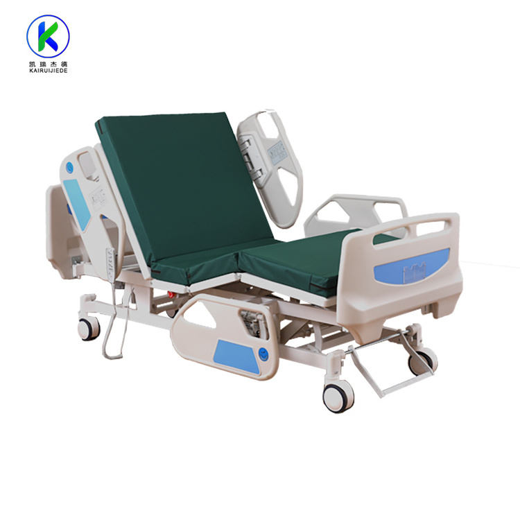 ICU electric hospital patient bed electric 5 function medical bed hospital lifting bed with height adjustment