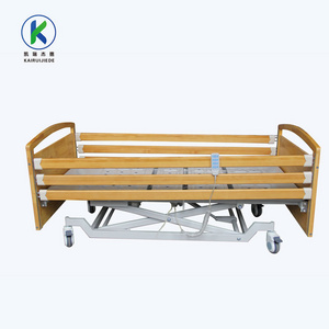 In China electric 3 function medical bed elderly patient bed wooden electric 3 crank hospital bed