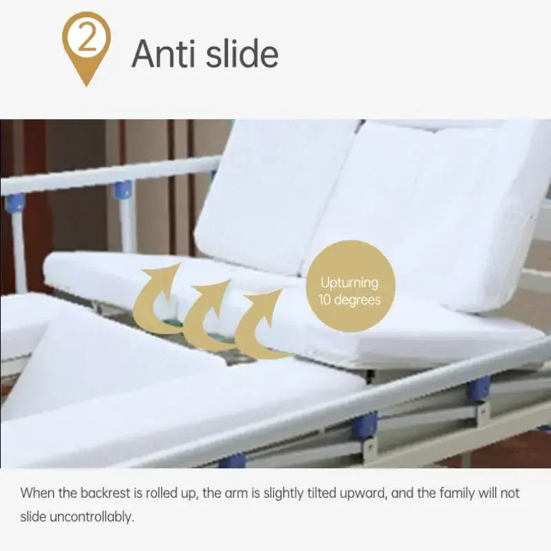 Manufacturers wholesale anti-skid turning medical bed for the elderly hand-operated multi-functional hospital nursing bed