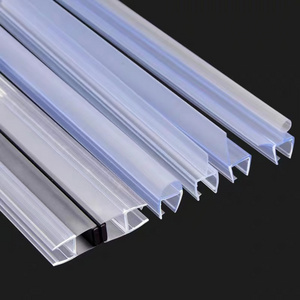 PVC Bath Shower Screen Seal Strip Curved Rubber Plastic Seal For 6/8/10/12 mm Glass Door Enclosure