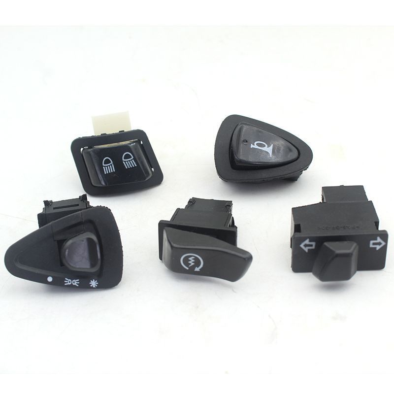 Electric vehicle motorcycle five switches turn signal switch light/horn/