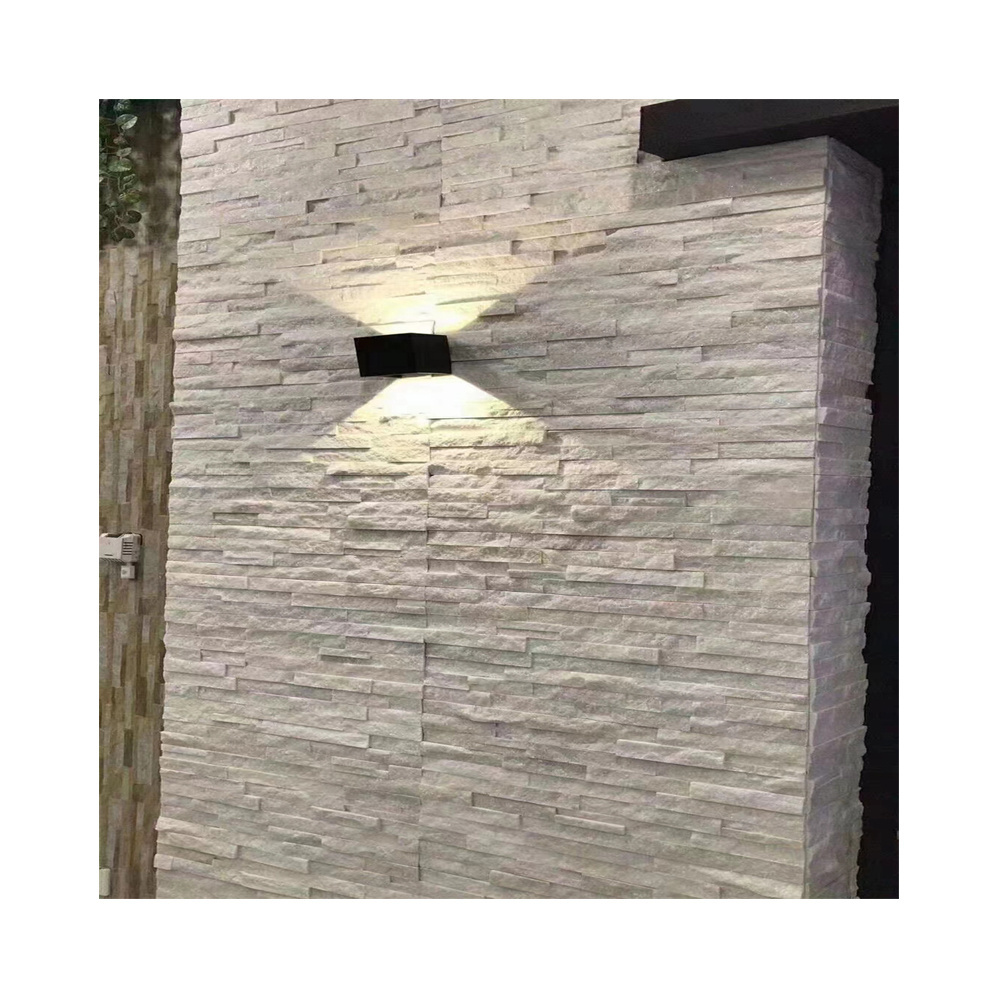 Hot Selling Exterior Wall Decoration Cladding Three Plywood Natural Split Cloudy Gray Culture Slate Stacked Stone For Garden