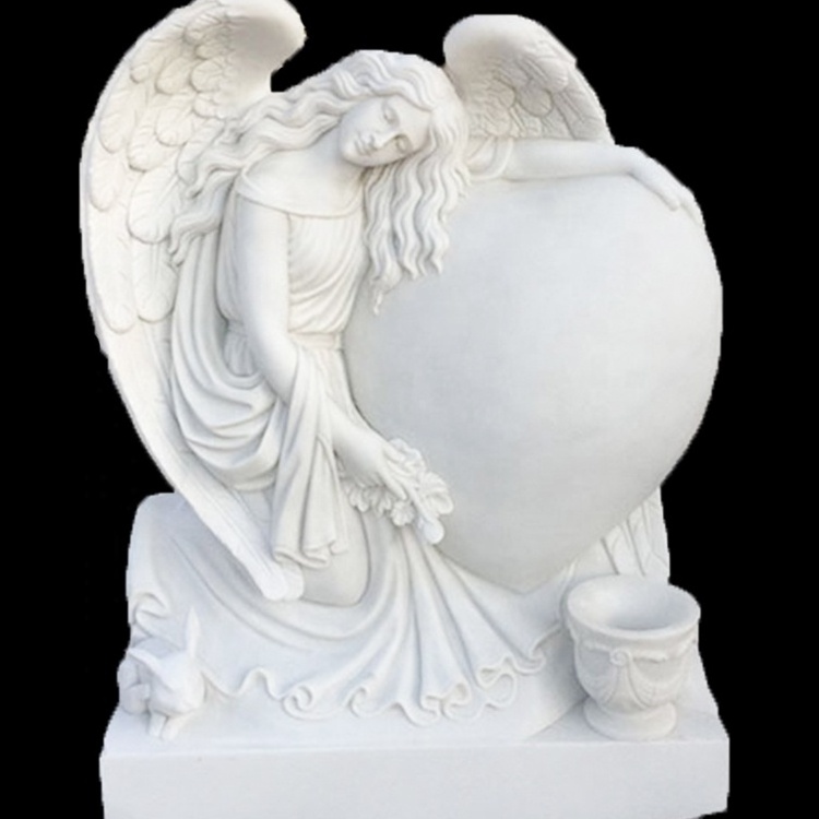 JK Custom angel cemetery monuments heart stone tombstones and headstone