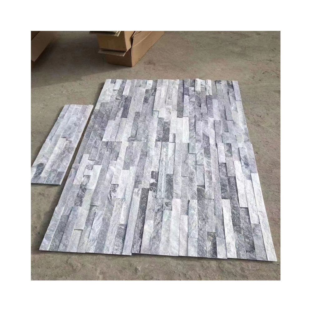 New Style Grey Real Culture Stone Paver Flagstone Canada Wall Cladding Stone With Corner On Sale