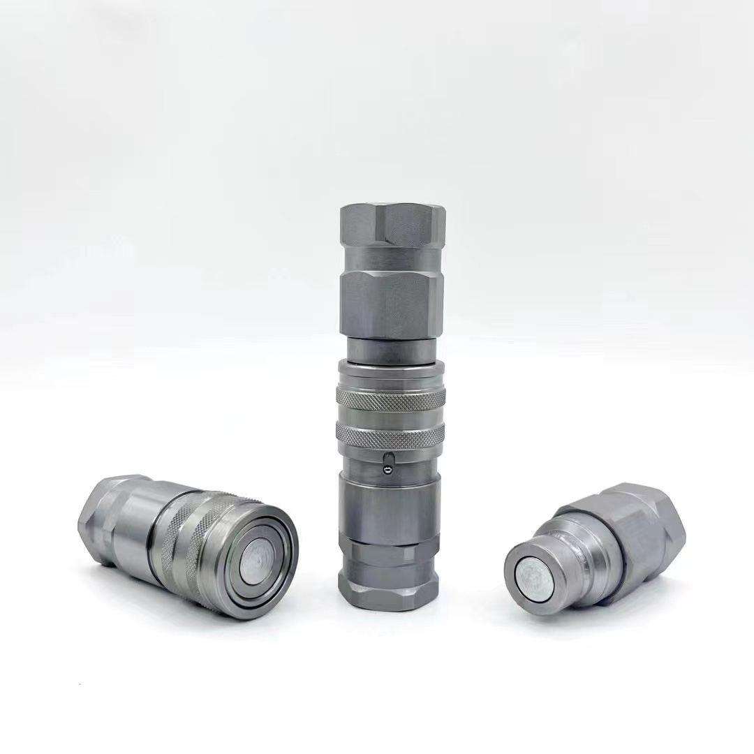 Excavator specific flat quick connectors BSP1/2 3/4 1 '1 1/4 FF flat quick connectors in large stock