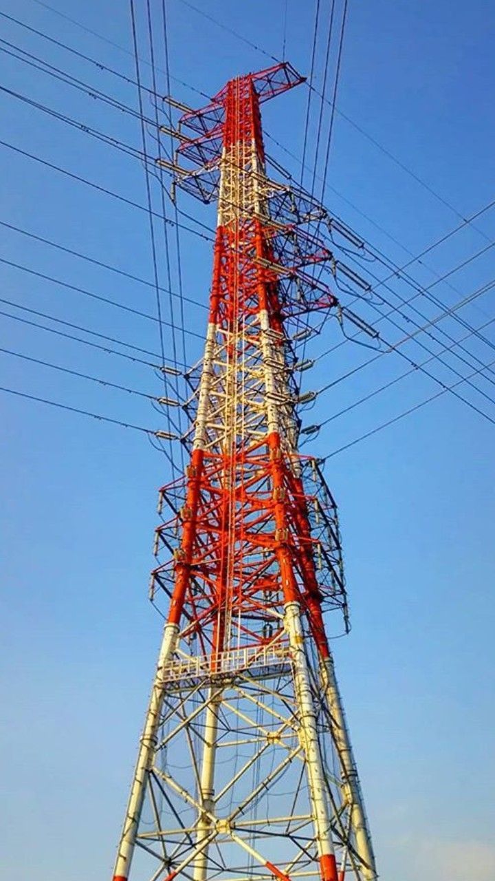 Made in China Hot Dip Galvanized Electrical steel electric pole Utility Poles High Voltage Power Electric Transmission Tower